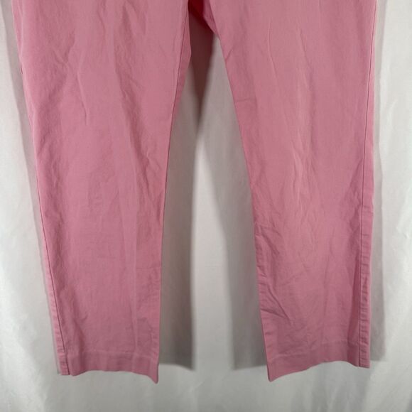Lauren Ralph Lauren Pants Women's 2P Solid Pink Chino FLat Front Pockets Light - Picture 3 of 9